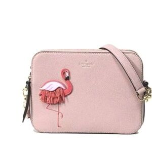 Kate Spade By the Pool Flamingo Pink Camera crossbody New SOLD OUT